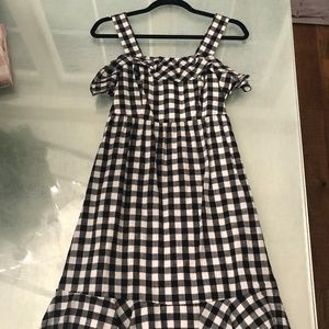 Checkered (black and white) JCrew Gingham Dress